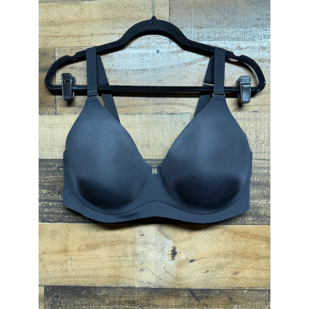 Honeylove Crossover Bra Black Wireless Support Adjustable Straps 40D BRBR00032